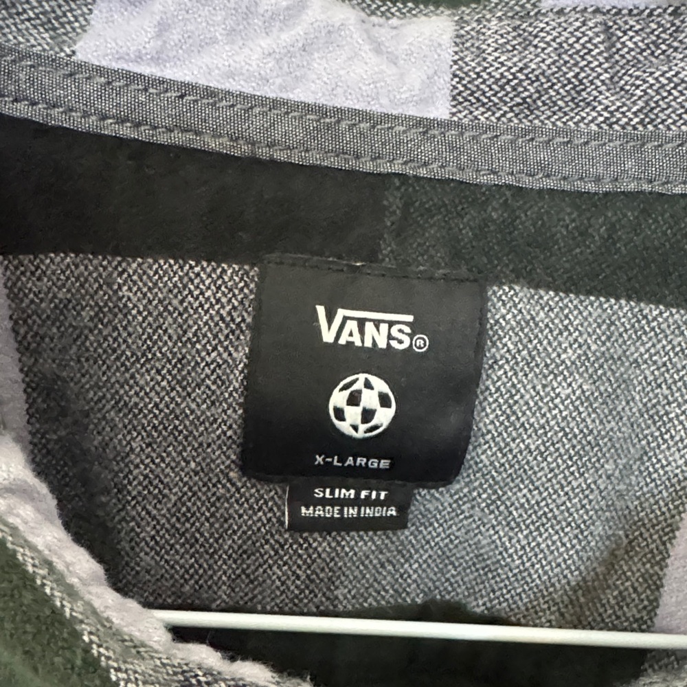 Vans Gray and Black Checkered Shirt - Picture 2 of 3